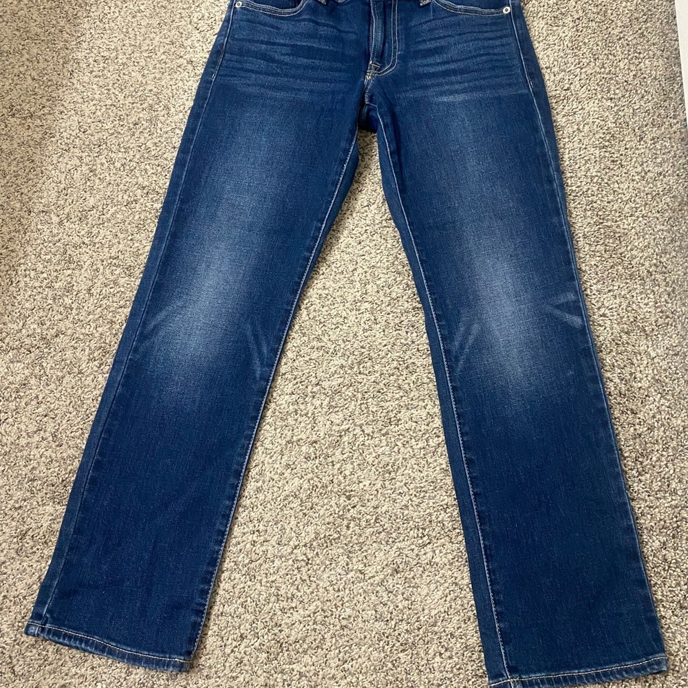Lucky Brand Women’s Straight Jeans in Dark Blue Wash